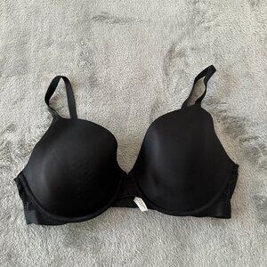 Victoria's Secret Bra 36D Biofit Demi Uplift Underwire Black